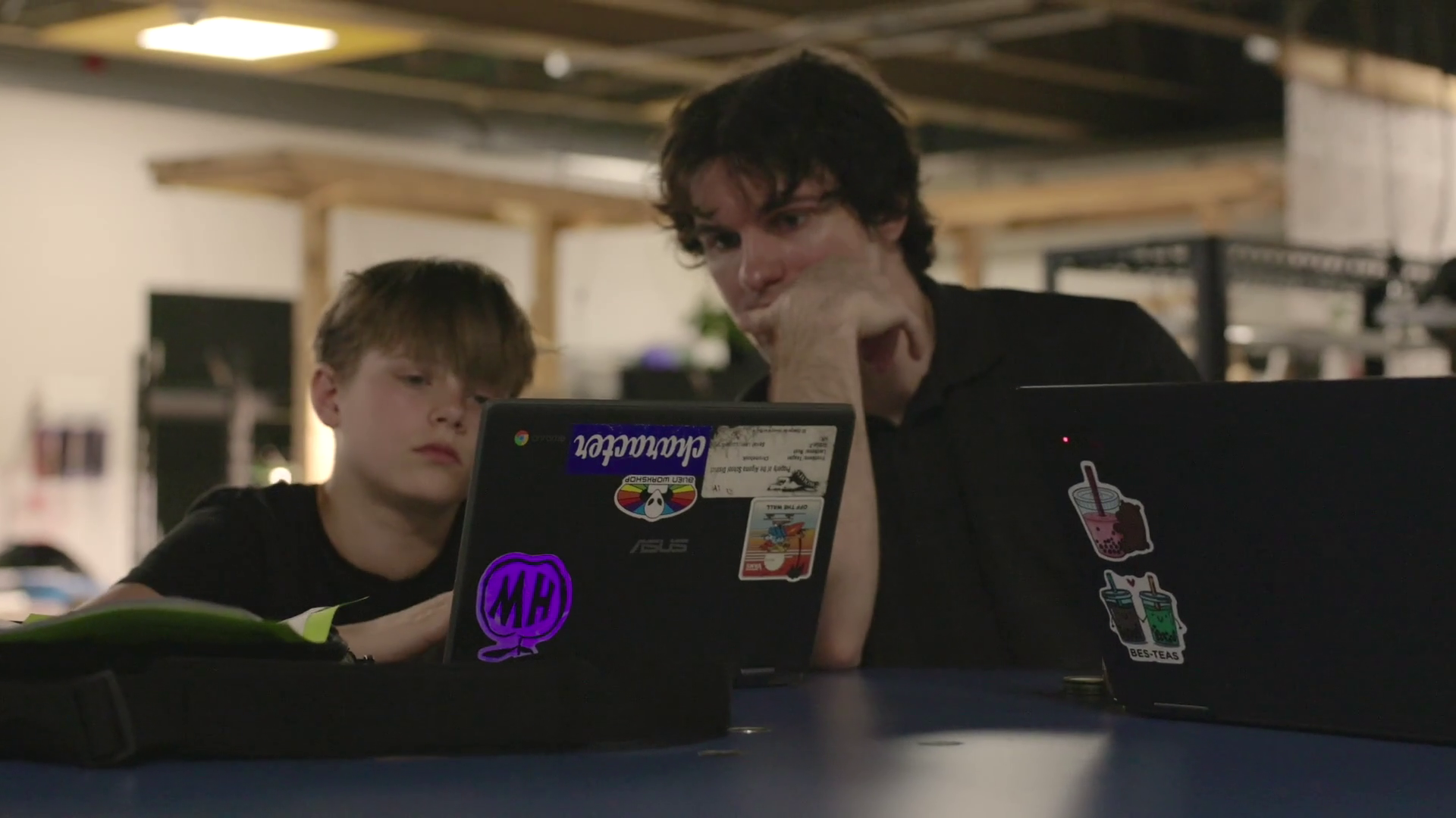 student showing their work